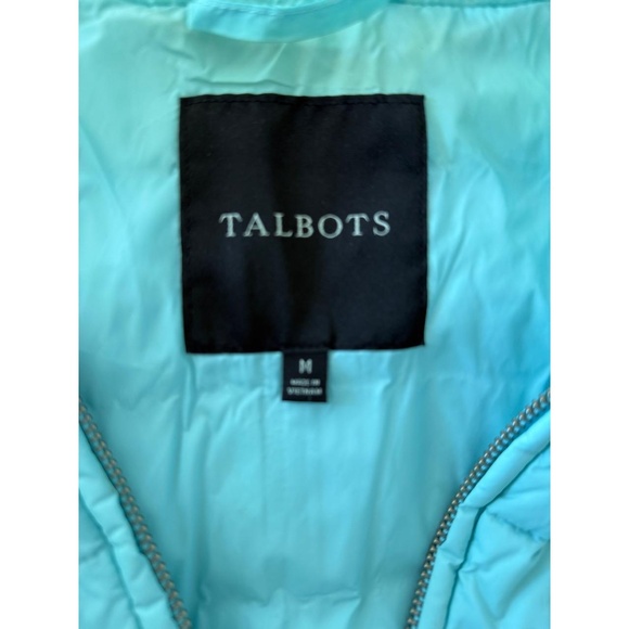 Talbots Blue Quilted Puffer Vest Medium - Picture 3 of 3